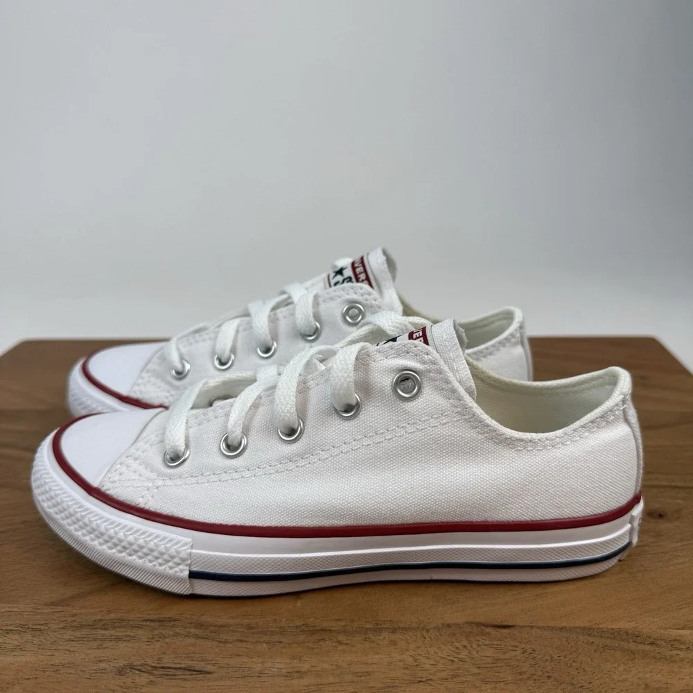 New Big Kids Converse Chuck Taylor All Stars OX White Sneakers‎ Shoes Size 1 Y